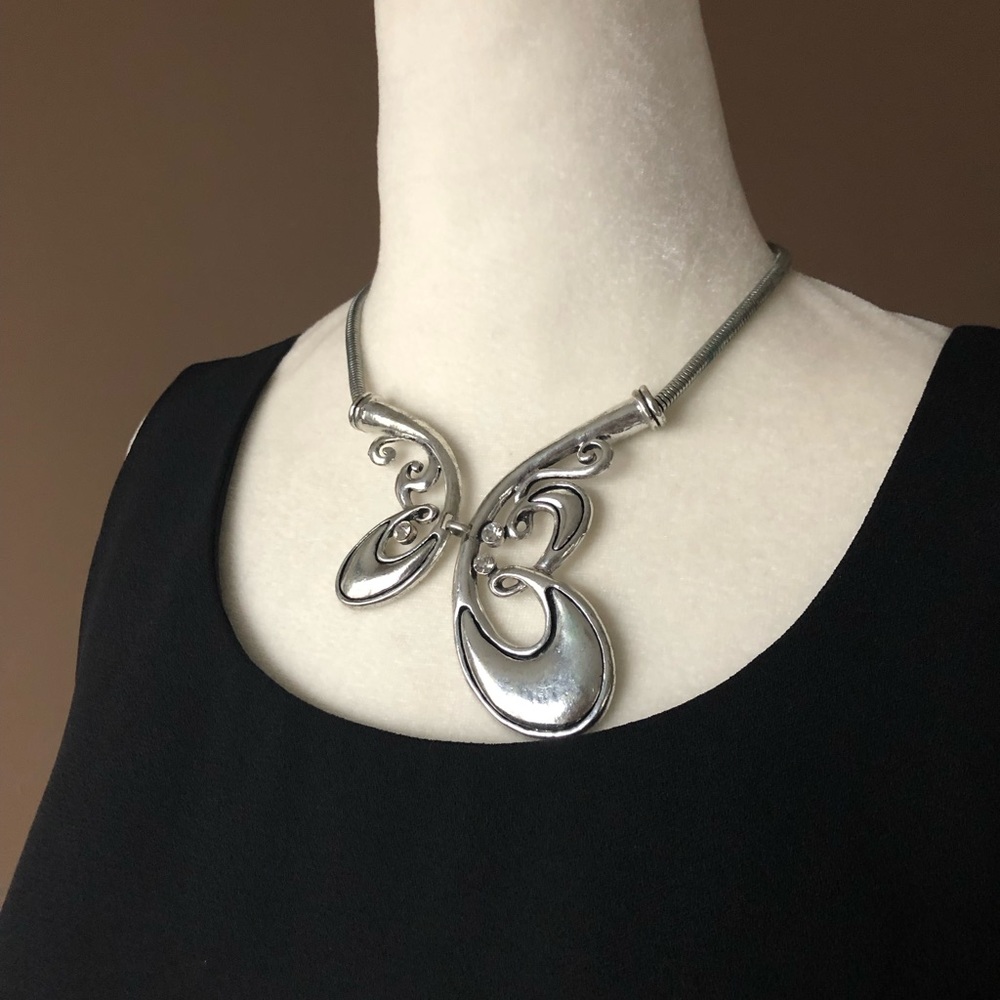 Silver statement piece